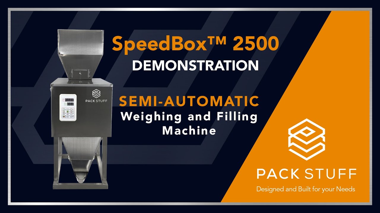 SpeedBox™️2500 Demonstration, weighing and filling machine