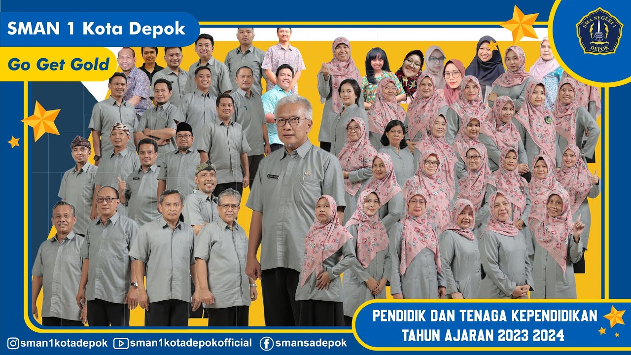 Guru dan Pegawai SMAN 1 Kota Depok Tahun Ajaran 2023/2024