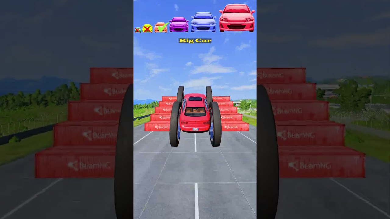 Cars vs Jump #shorts