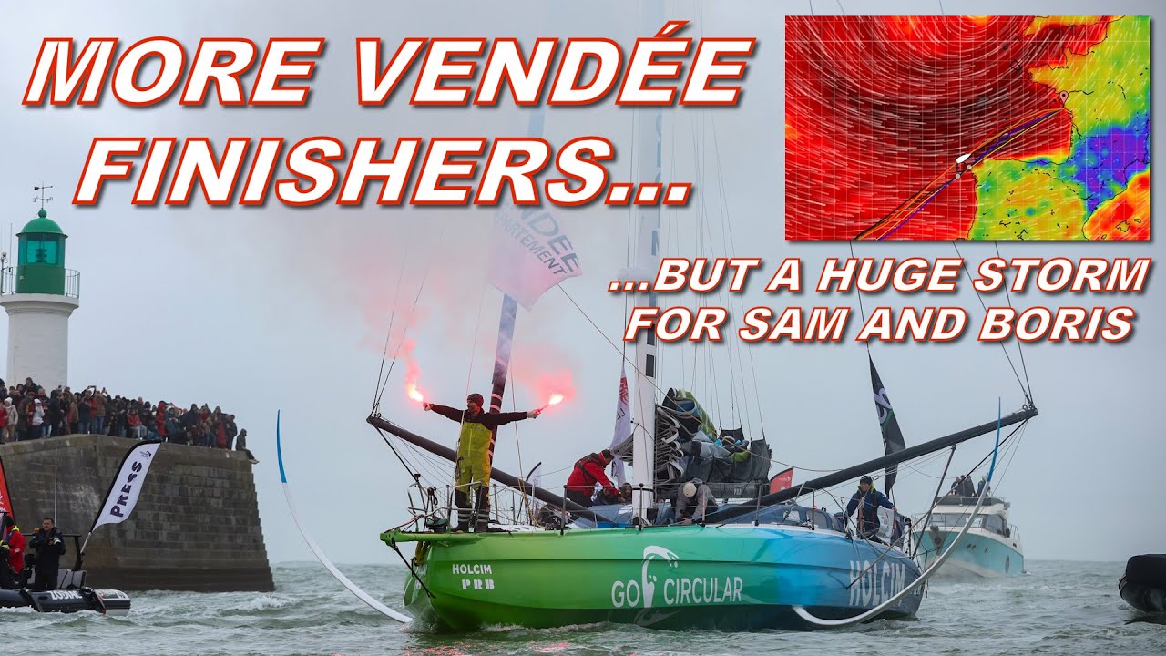 Vendée Globe Sunday 26th January Update - More finishers, but a huge storm ahead for Sam and Boris