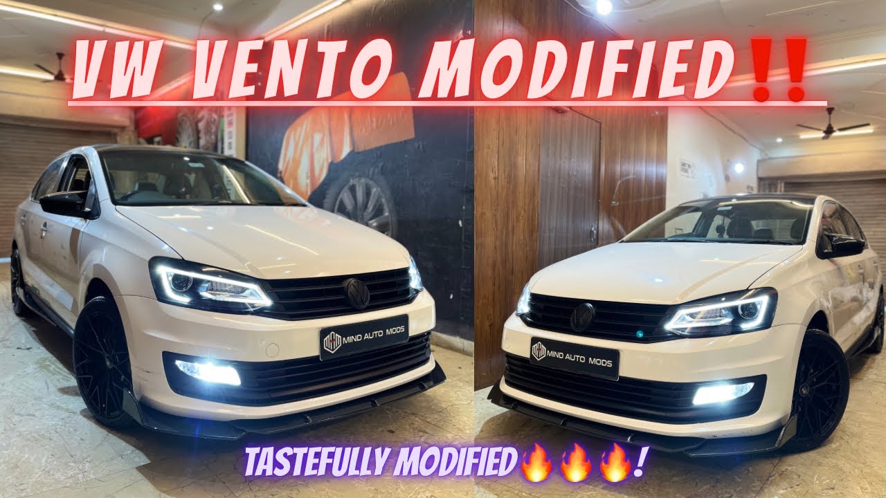 Volkswagen VENTO Modified‼️Tastefully Modified VENTO | VW Vento Modification Head Lamp & Alloy wheel