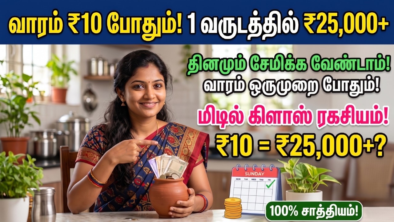 வாரம் ₹10 சேமித்து 1 வருடத்தில் ₹25,000+ சேமிப்பது எப்படி? | Weekly Money Saving Tips in Tamil