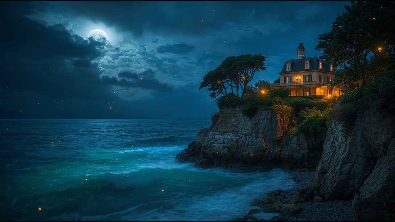 Fall Asleep Instantly – Deep Insomnia Relief Therapy with Soothing Piano & Night Ocean Sleep Sounds