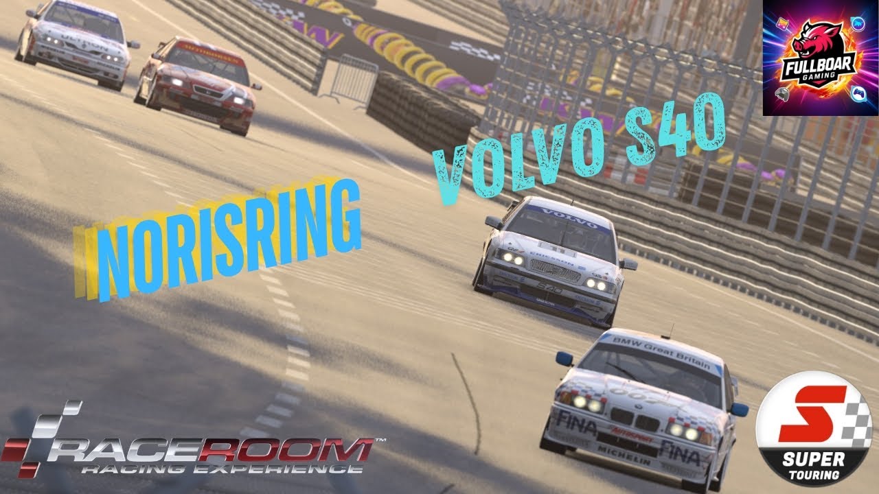 Super touring cars at the Norisring in the Volvo S40. #raceroomracingexperience #volvos40 #norisring