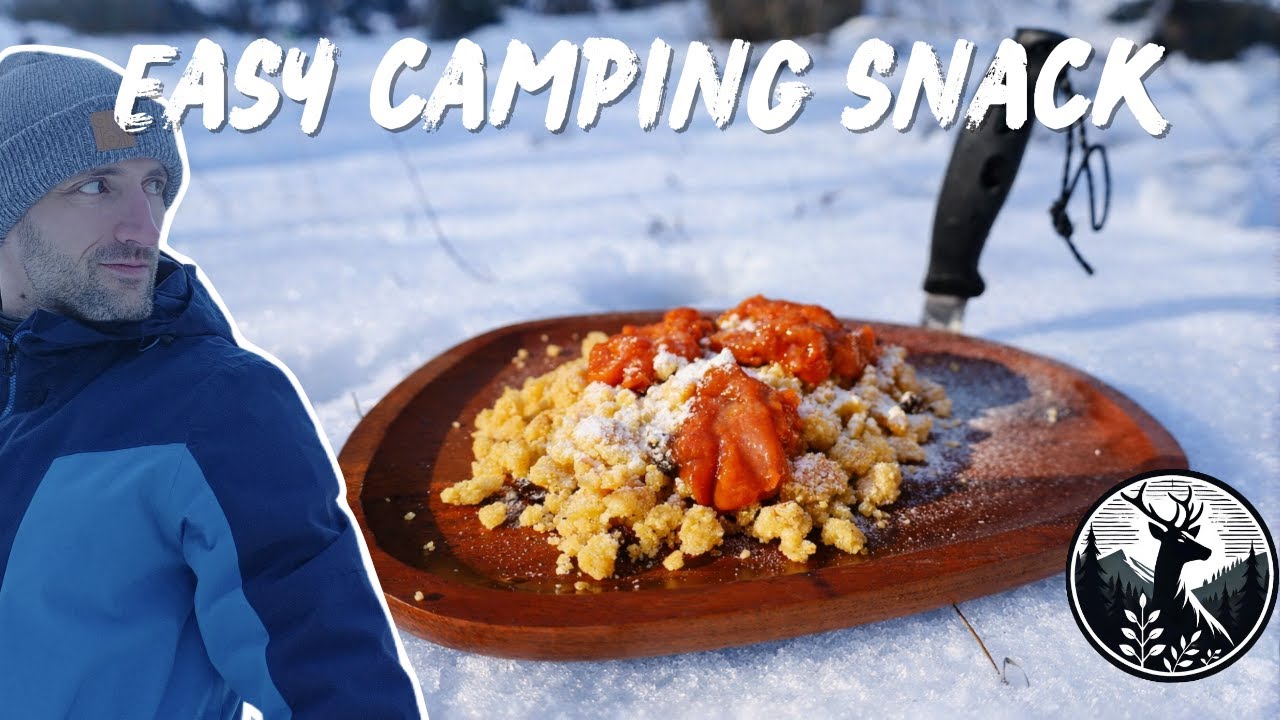 Your New Favorite Camping Snack Recipe | Kaiserschmarrn In The Winter Forest