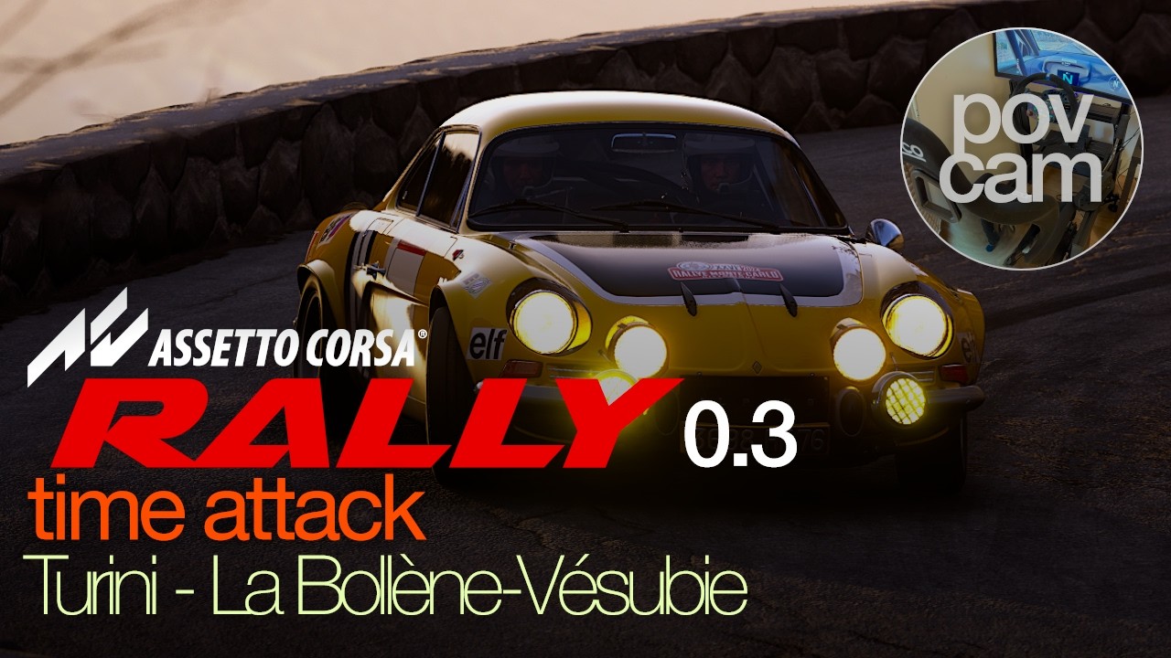 Assetto Corsa Rally v0.3 – Alpine A110 | Turini - La Bollène–Vésubie (Pov/Replay/Setup)