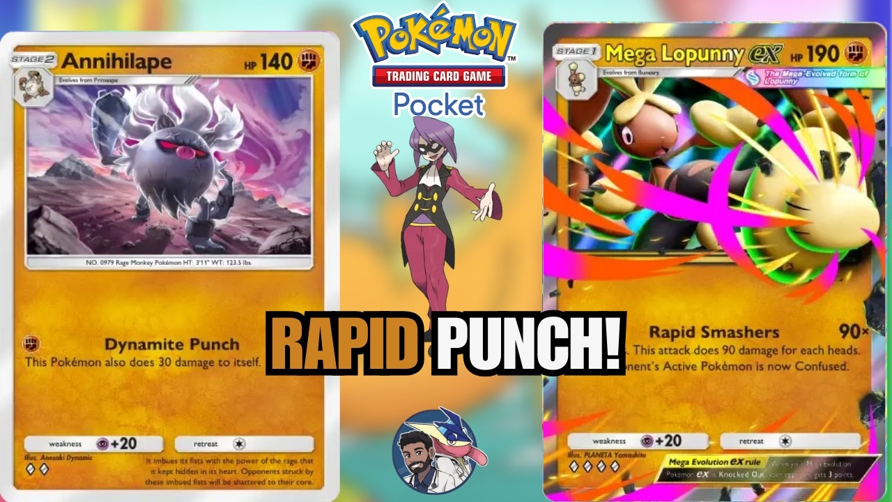 This Tournament Winning ANNIHLAPE & LOPUNNY Deck Is Legit! 4-0! Pokémon TCG Pocket