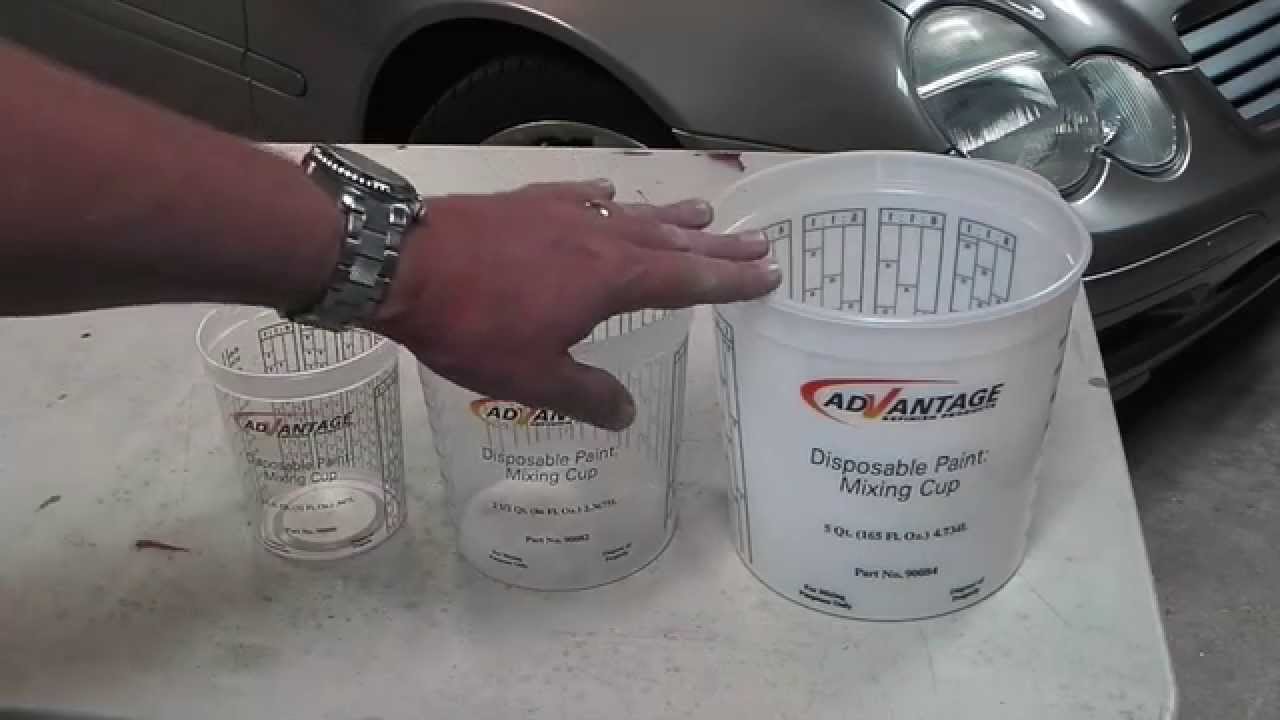 How to Read an Advantage Paint Mixing Cup