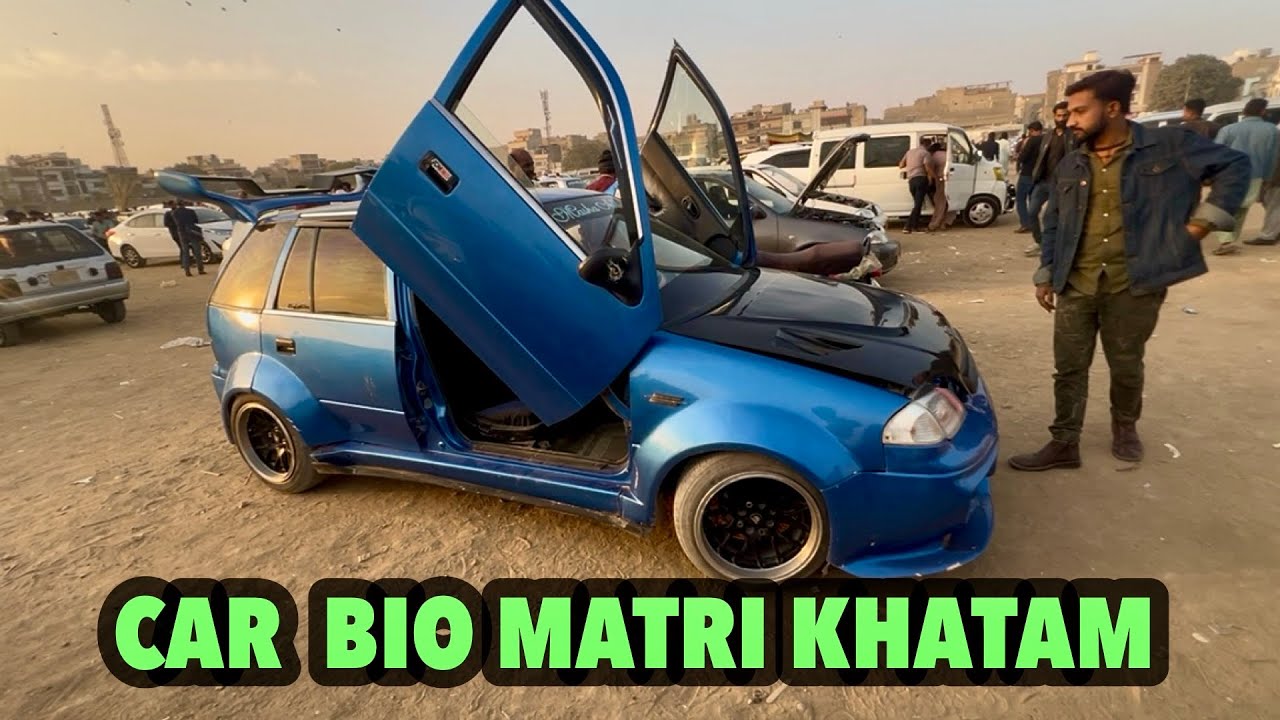 sunday car bazar me bio matric ki waja se ground khali hogaya kaam khatam 