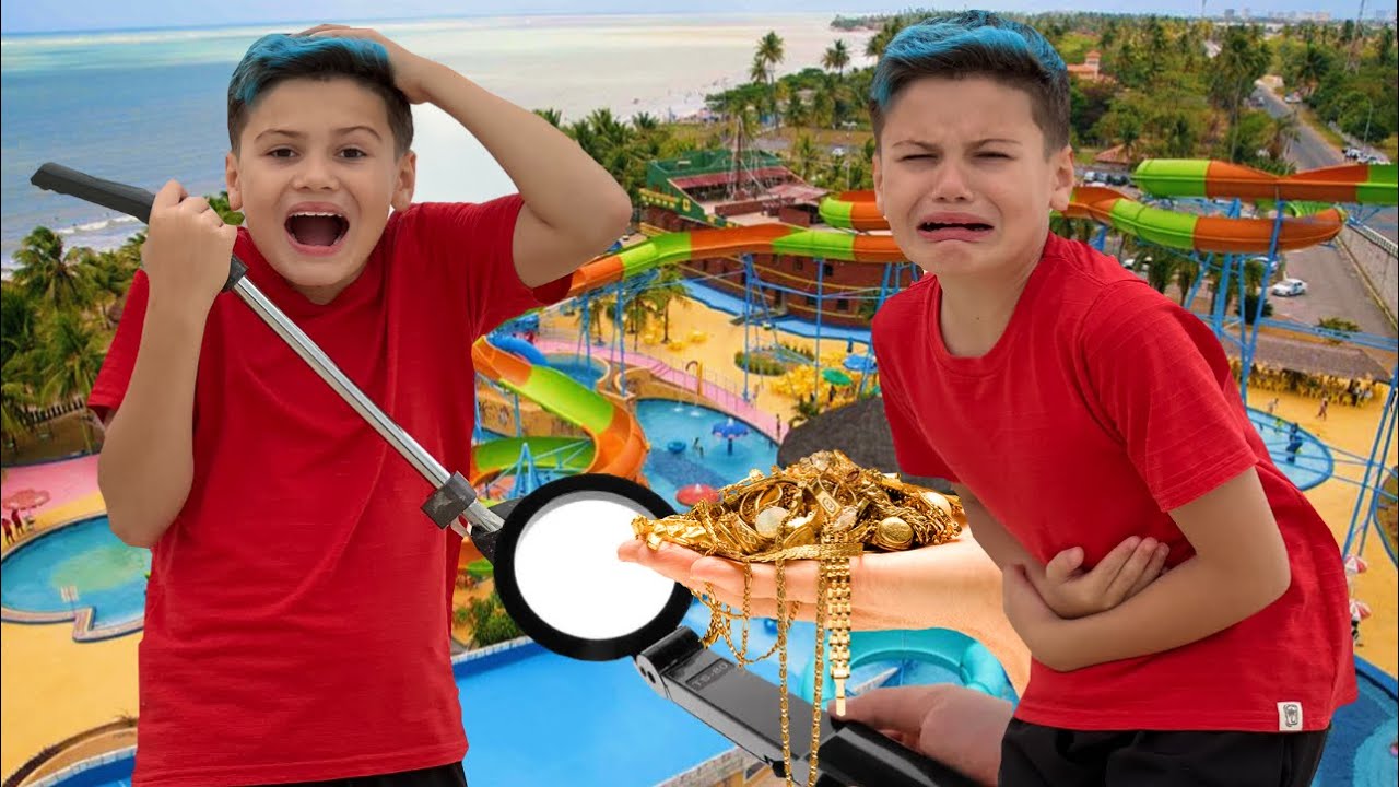 TUDO QUE ENCONTREI NA PRAIA COM DETECTOR DE METAL *o pior aconteceu😳-MC LORENZO