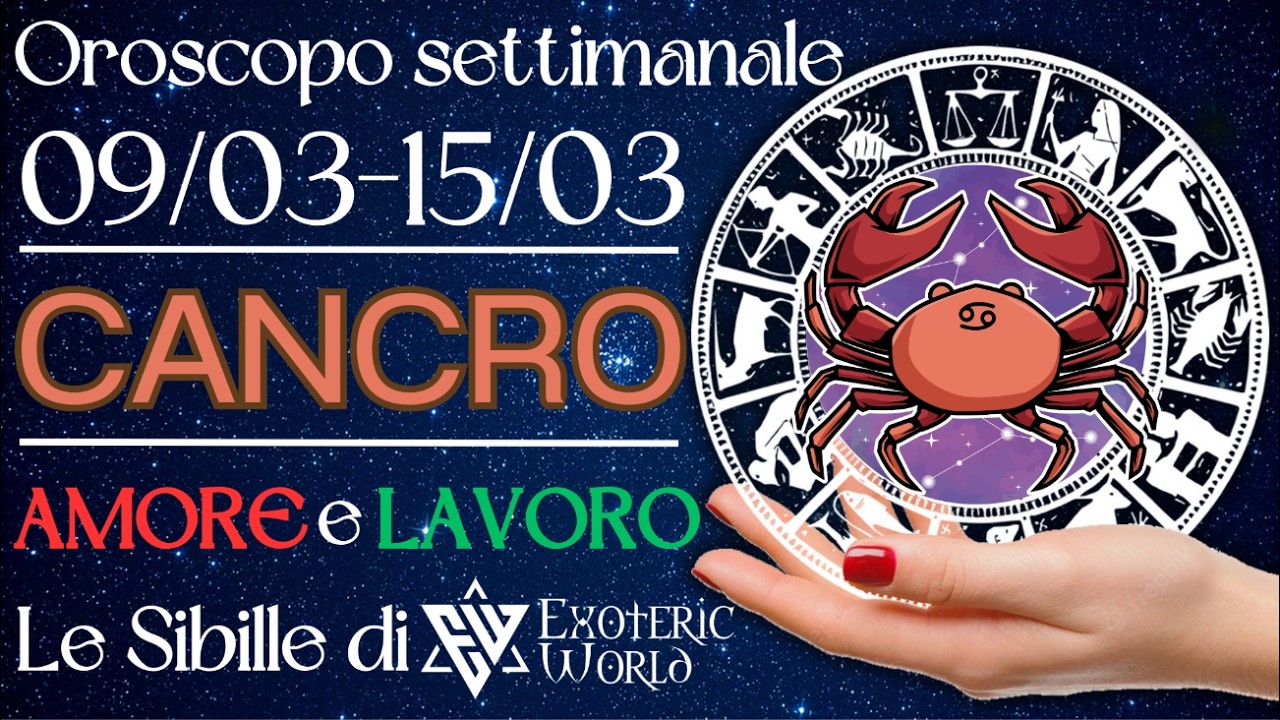 ♋ Cancro Oroscopo settimanale - Ottime notizie in arrivo! Un messaggio sblocca una vecchia porta.