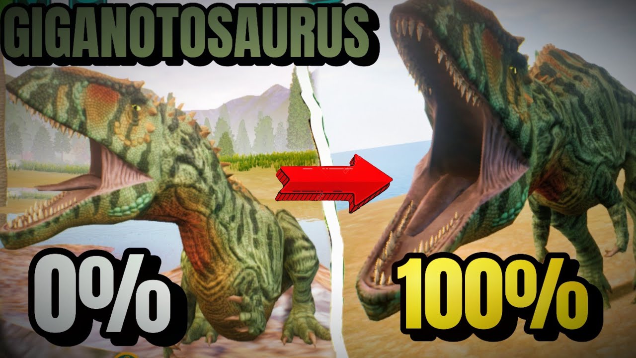 SOBREVIVO de 0 a 100% con GIGANOTOSAURUS | E7  ZONA TRANQUILA? 👻 