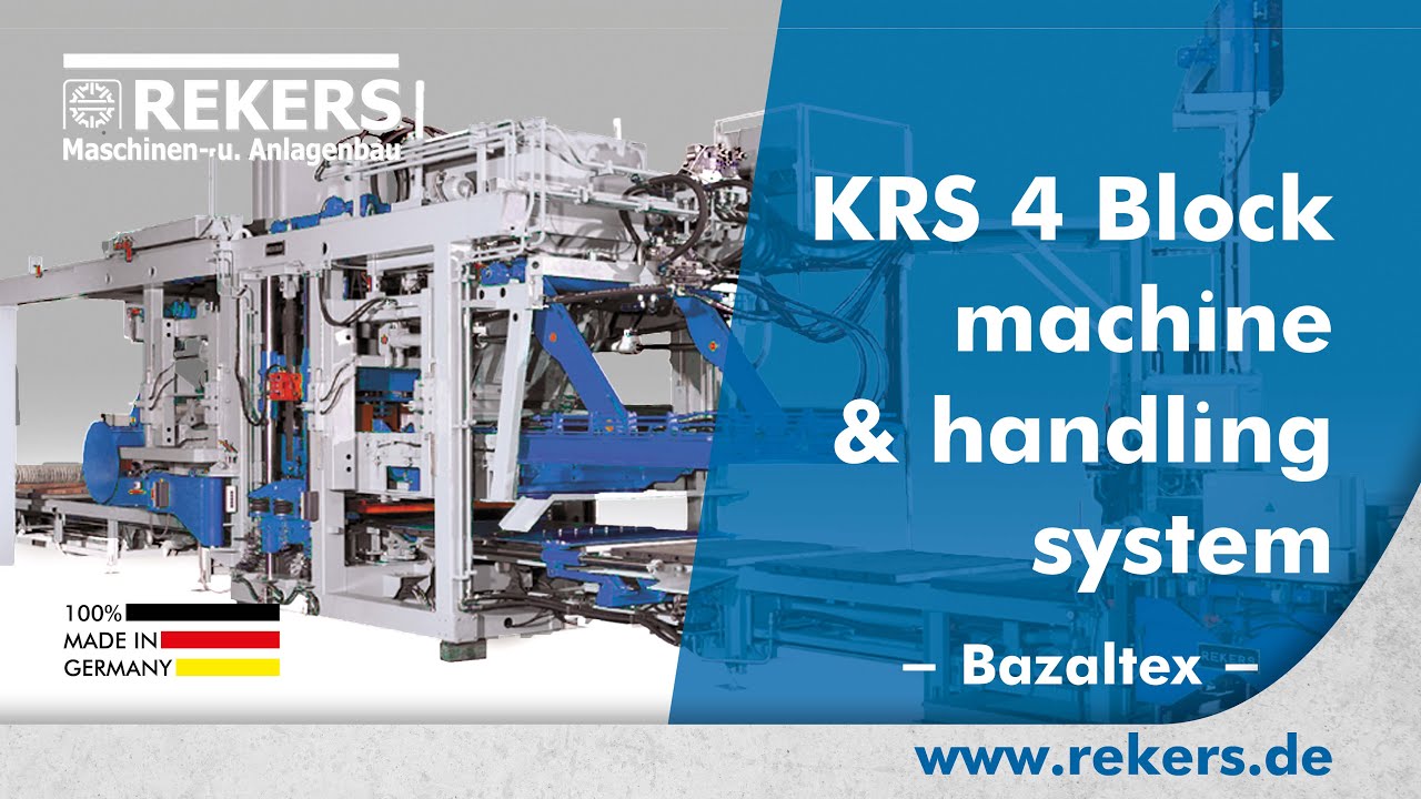 REKERS KRS4 Block Machine and Handling System (Bazaltex)