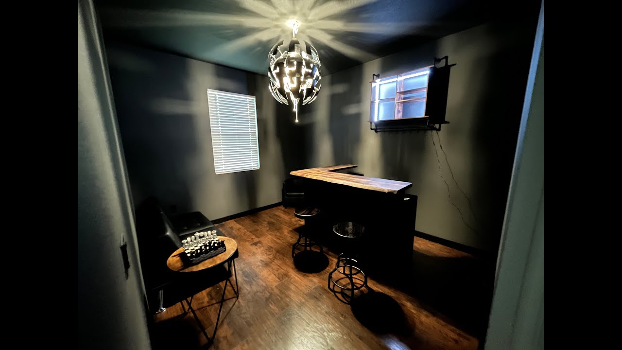 We built a Whiskey Bar in our house.