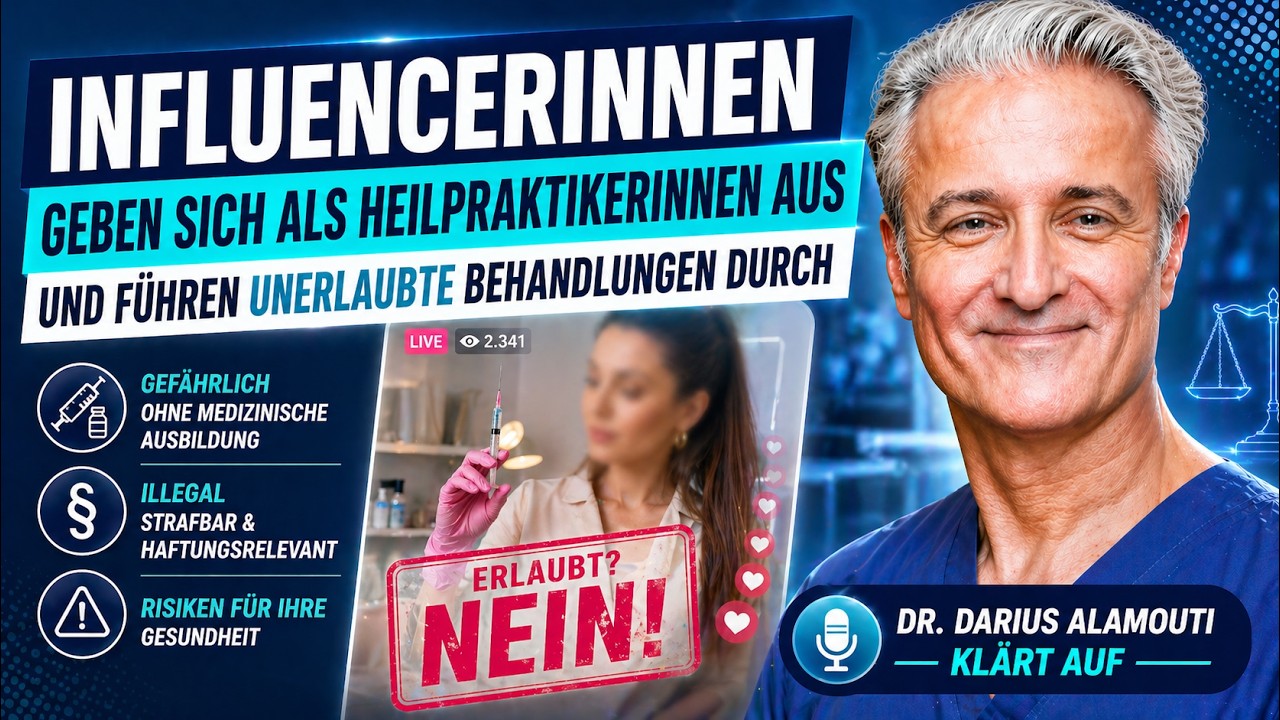 Influencerinnen geben sich als Heilpraktikerinnen aus und führen  unerlaubte Behandlungen durch