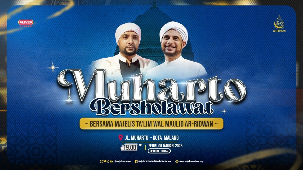 🔴LIVE|Jalsatul Itsnain Majelis Ta'lim Wal Maulid Ar Ridwan Muharto Bersholawat