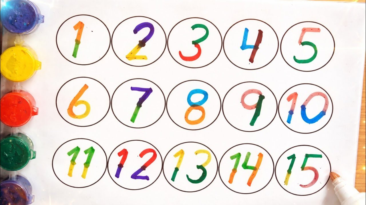 Counting Numbers 1 to 15 for Kids | Learn Numbers 1-15 | Preschool & Kindergarten Learning