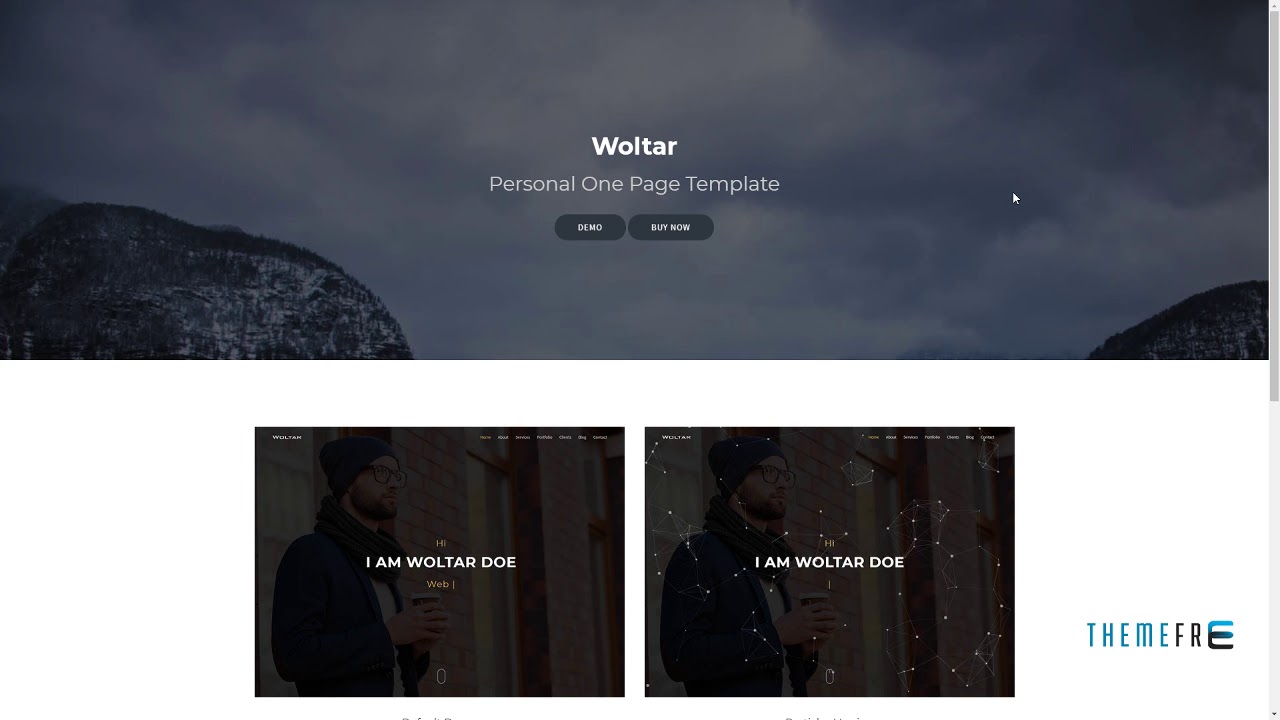 Woltar - Personal One Page Template        Ahtahkakoop Steve