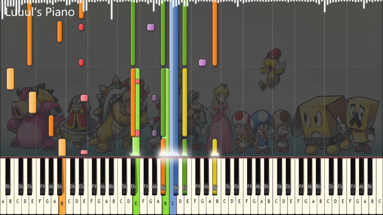 Mario & Luigi- Bowser's inside story- The Grand Finale (Tutorial? | Synthesia | Piano | MIDI RIP)