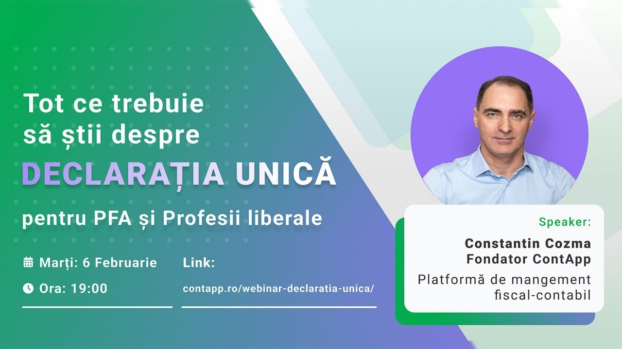 Tot ce trebuie să știi despre Declarația Unică - Pentru PFA și Profesii Liberale