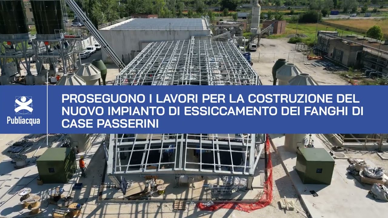 Proseguono i lavori del nuovo Impianto di Essiccamento dei Fanghi di Case Passerini