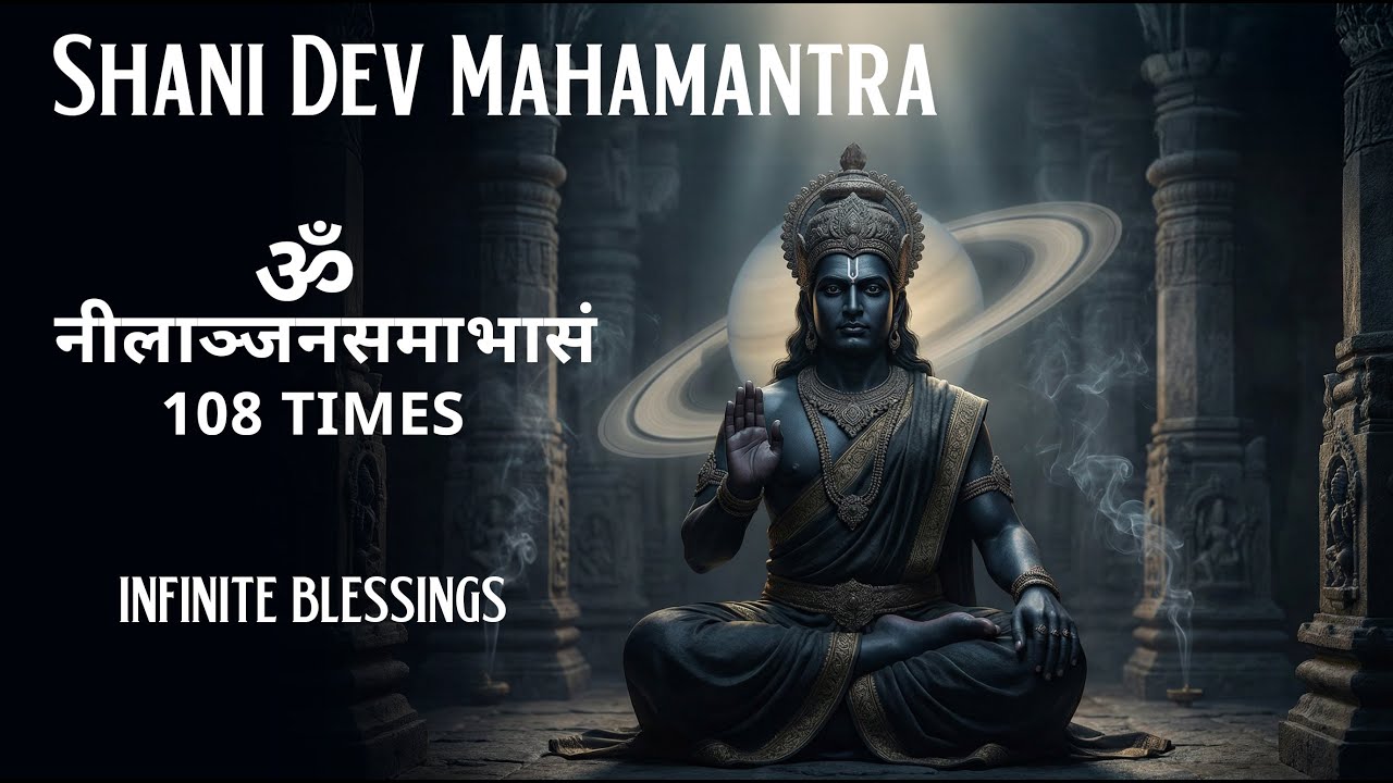 Shani Dev Mahamantra | ॐ नीलाञ्जनसमाभासं | शनि देव वैदिक मंत्र 108 जप