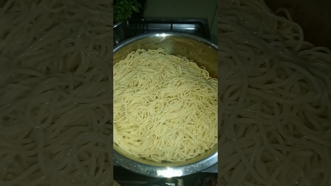مكرونه اسباجتي وفشه بلدي 