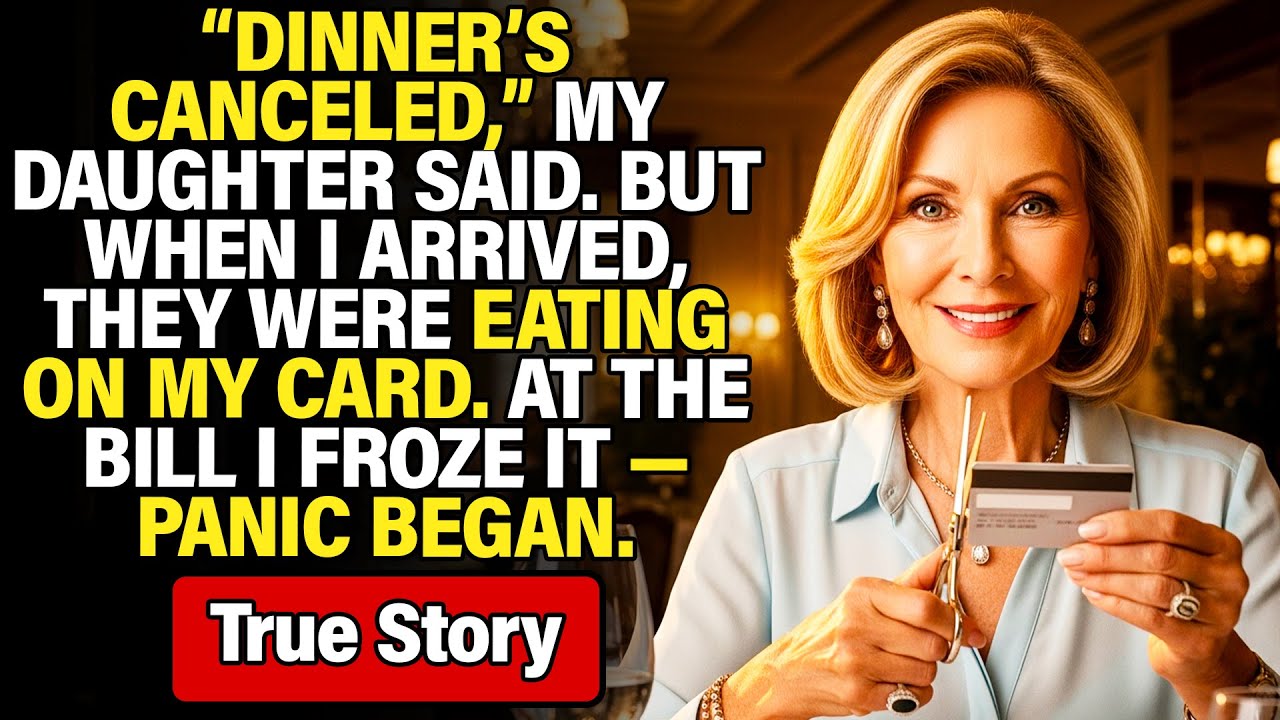 “Dinner’s Canceled,” My Daughter Said. I Came, Saw Them Using My Card — Then Froze It. They Panicked
