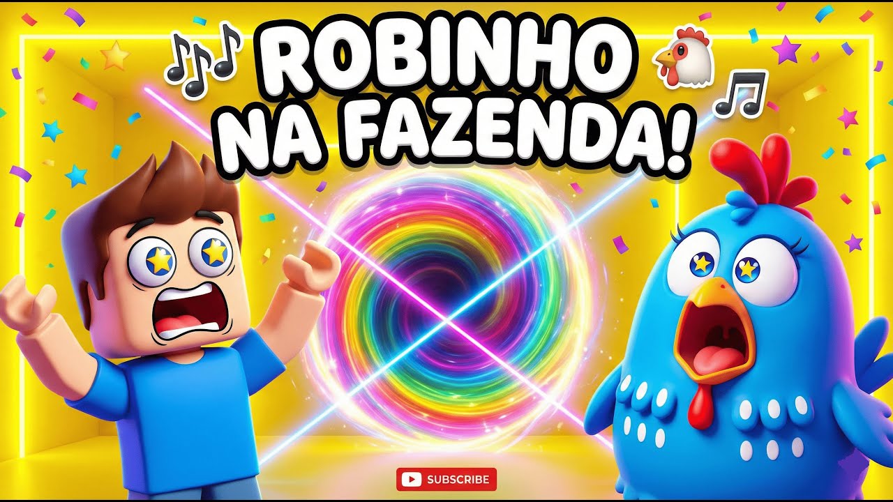 🐔 Robinho Caiu na Fazenda da Galinha? | Desenhos Infantis Educativos