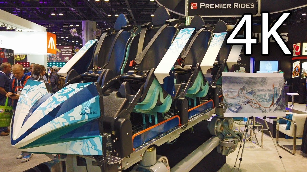 IAAPA Ice Breaker train reveal Premier Rides/SeaWorld Orlando