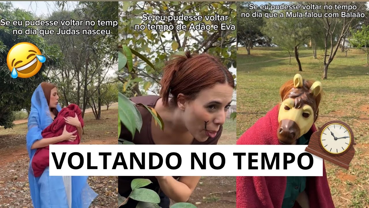 VOLTANDO NO TEMPO (COMÉDIA CRISTÃ) - COMPILADO #01 | OS MELHORES TIKTOks de LET OLIVEIRA