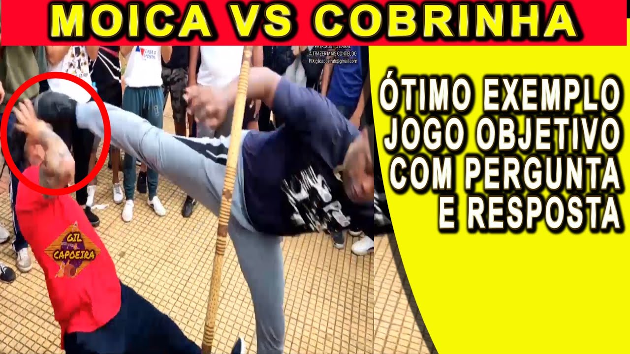C.Mestre Moica vs Mestre Cobrinha se enfrentam na roda e fazem um ótimo jogo de pergunta e resposta