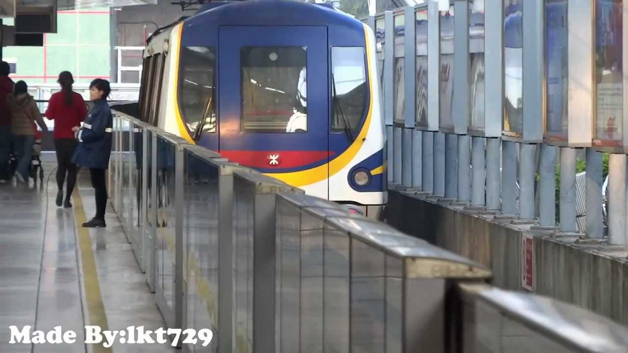 港鐵迪士尼綫 M-Train (P505-P506) 駛離欣澳站三號月台