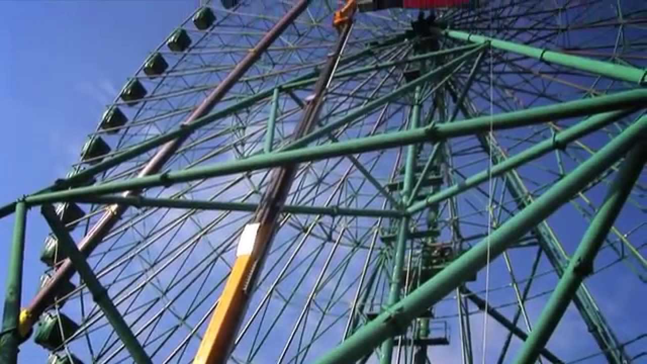 incredibile documentario sul montaggio dell'insegna Algida su Eurowheel di Mirabilandia video in HD