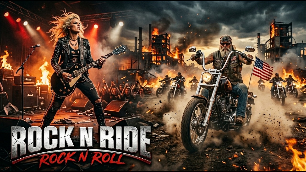 Best Music Rock N Roll 🎸 Rock N Ride 🔥 Highway Rebels | Rock N’ Roll Across America
