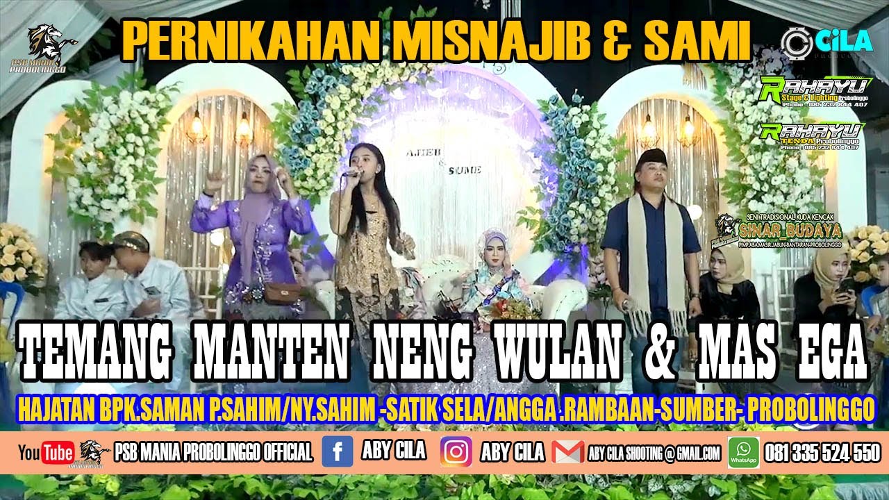 TEMANG MANTEN  PERNIKAHAN MISNAJIB & SUMI ..HAJATAN BPK.ARES/IBU ANIK MALASAN WETAN