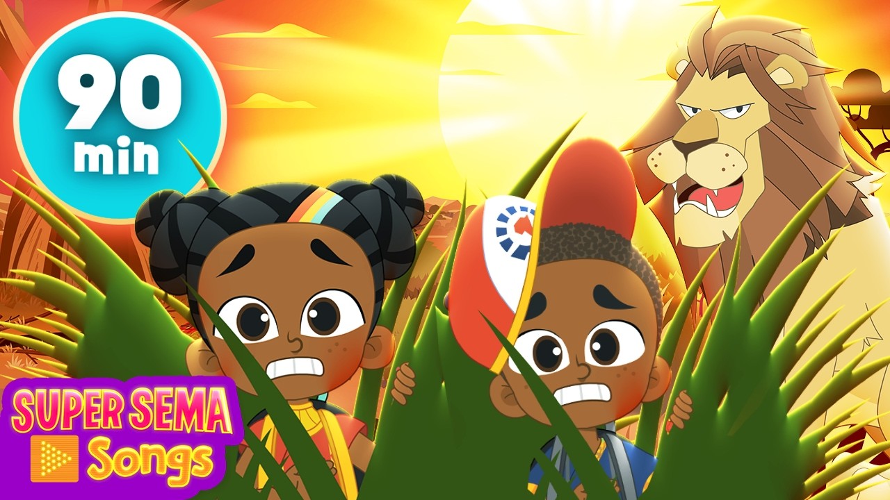 Going on a LION HUNT with Super Sema 🎶 Kids Songs