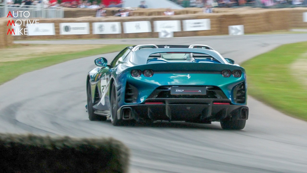 Ferrari 812 Competizione A Cavalcade 10th Anniversary Edition FULL THROTTLE at Goodwood Hillclimb!