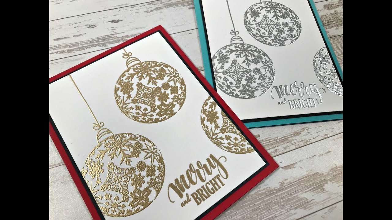 Merry & Bright Ornament Card
