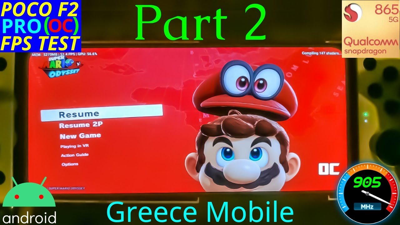 SUPER MARIO ODYSSEY (Full Game) POCO F2 PRO [EGG NS 2.1.6.B5 + 905Mhz GPU OC]