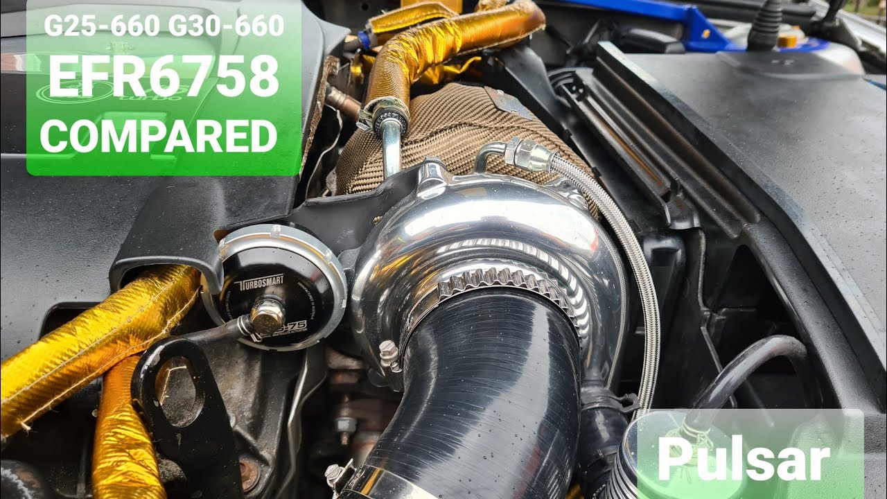 g25-660 g30-660 efr6758 Borg Warner Garrett Pulsar compared