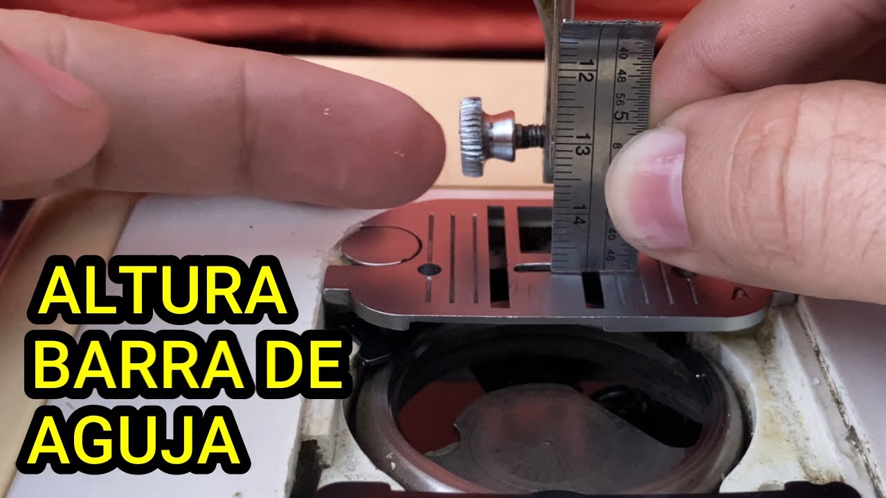 Como ajustar una maquina de coser - altura barra de aguja - cangrejo horizontal