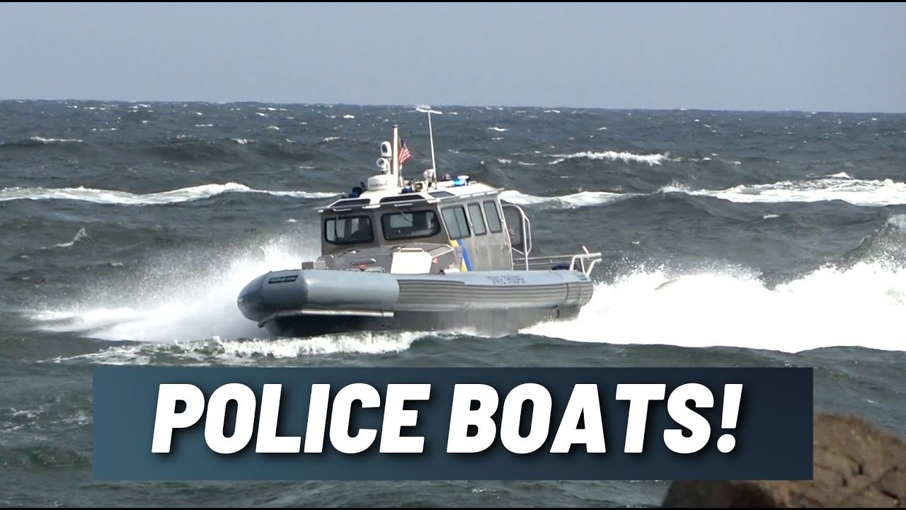 Police Boats, Coast Guard Boats, Rescue Boats at Manasquan Inlet