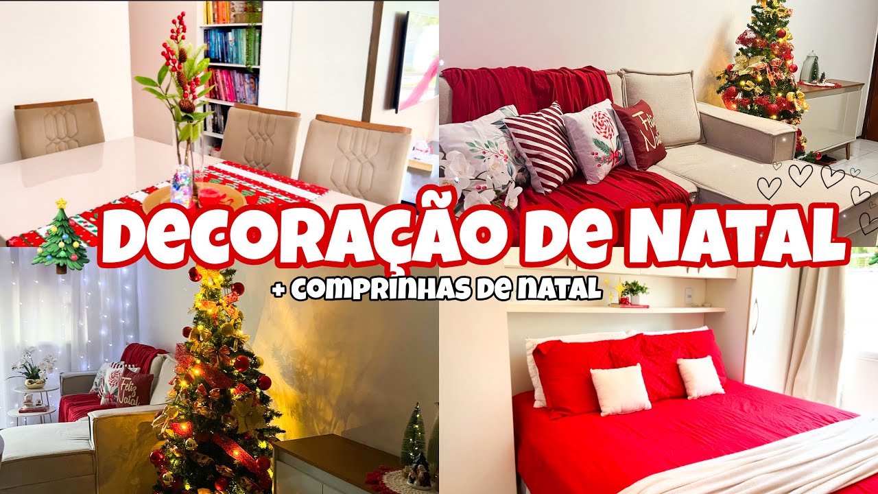 DECORANDO A CASA PARA O NATAL🎄| decoração simples|MOSTREI COMPRINHAS| montei a árvore de Natal.✨🤏🏼 