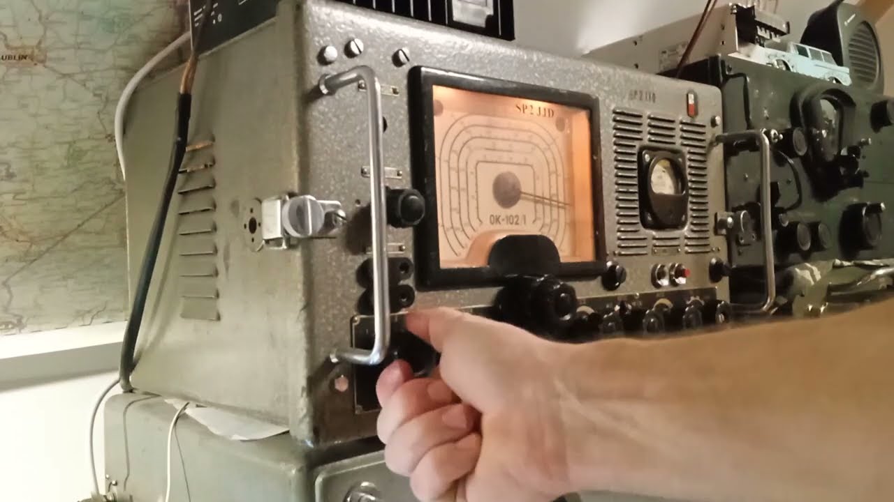 Odbiornik MORS OK-102/1- 1964r. Polish marine receiver test run. SWL.