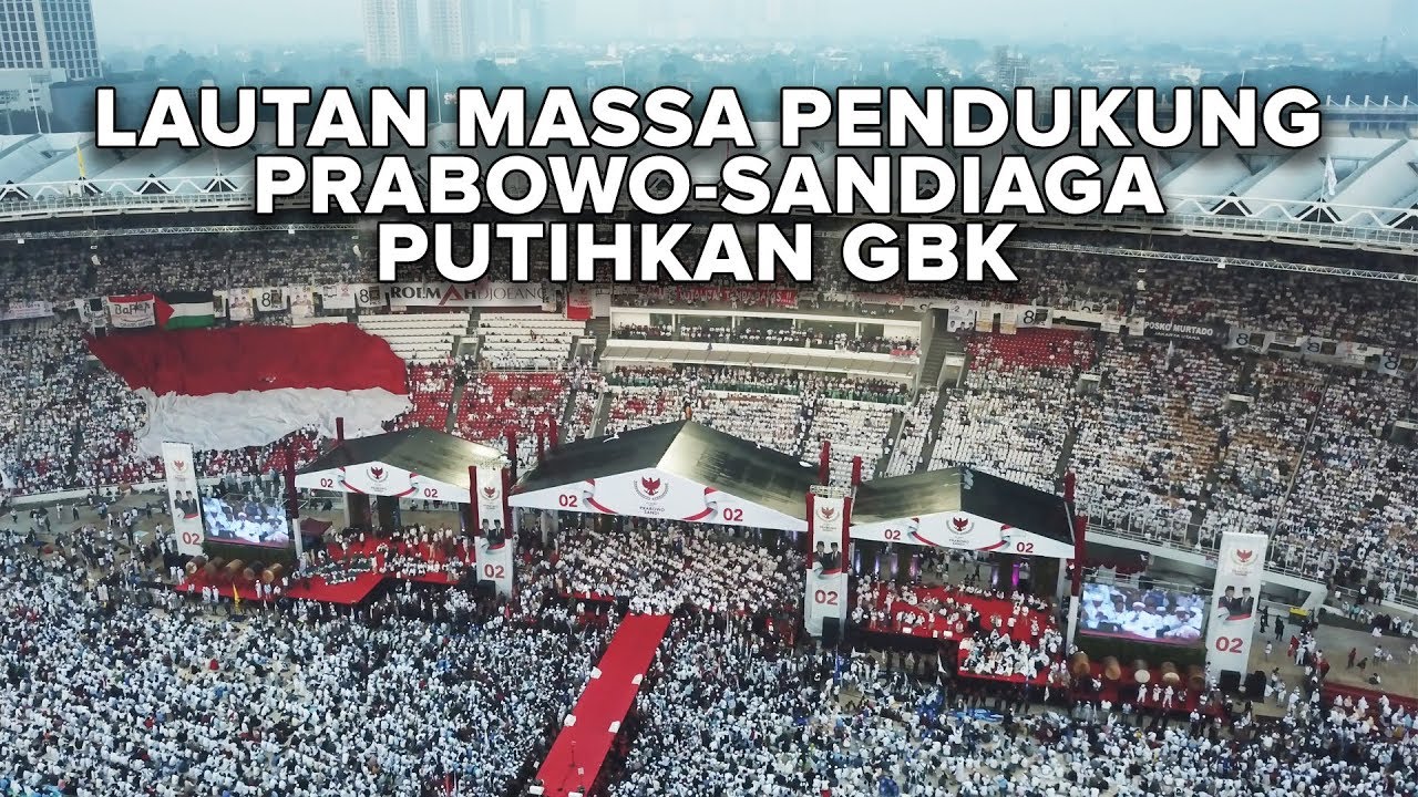 KAMPANYE AKBAR PRABOWO-SANDIAGA PUTIHKAN GBK!