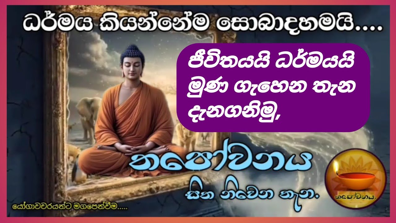 ජීවිතයට ධර්මය එකතු වෙන විදිහ දැනගනිමු#Thapowanaya සිත නිවෙන තැන 💫