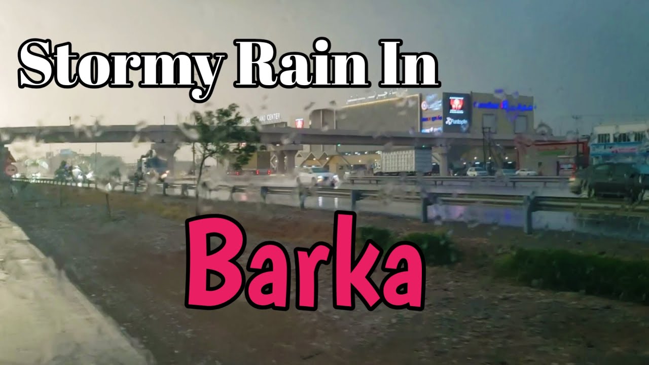 stormy rain in Barka Muscat this evening,Rain with strong winds, Muscat Oman