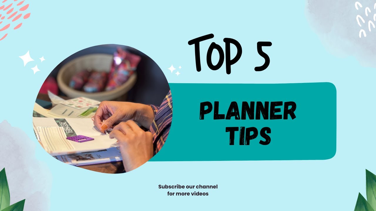 5 Beginner Planner Tips to Stay Organized and Productive