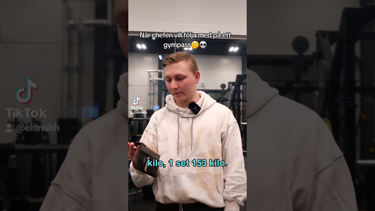 Var f&ouml;rsiktig om du v&auml;ljer att gymma med din chef😳🤫 #nordicwellness #gymshorts #gymhumor #komedi